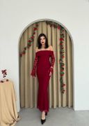 Arya Straplez Dantel Elbise resmi